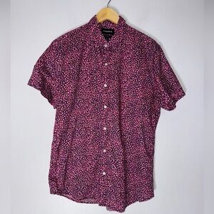 Bonobos Shirt Mens M Button Up Slim Fit All Over‎ Print Casual Cotton